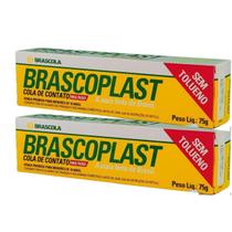 2 Cola De Contato Multiuso Brascoplast 75g - Cola De Sapateiro