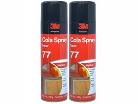 2 Cola Spray Super 77 3 M Para Isopor Papel Cortiça Espuma USO GERAL 500ml