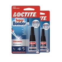 2 Cola Super Bonder Adesivo Instantâneo de Precisão 5g Cada 2 Cola Super Bonder Adesivo Instantâneo de Precisão 5g Cada