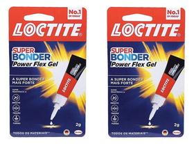 2 Cola Super Bonder Power Flex Gel Adesivo Instantâneo - 2g