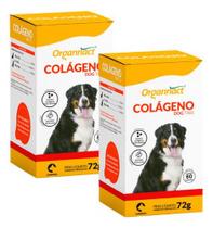 2 Colágeno Dog Tabs 72g 60tabletes Suplemento Cães Organnact