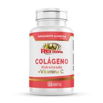 2 Colágeno Hidrolisado + Vitamina C 120 Cápsulas 500mg - Rei Terra