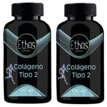 2 Colágeno Tipo 2 (não desnaturado) 240 Cápsulas Ethos Nutrition
