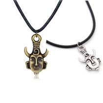 2 Colares Supernatural dourado Amuleto ajustável prata