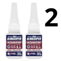 2 Colas Instantâneas Almasuper Ultrarrápida 20g