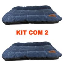 2 Colchonete Cama Cachorro Gato Pet Pequenos 60x40 Premium Luxo