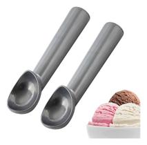 2 Colher De Pegar Sorvete Bola Aluminio Polido Profissional
