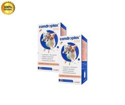 2 Condroplex 500 mg Suplemento Para Cães Cão e Gatos 60 Comprimido Kit - AVERT