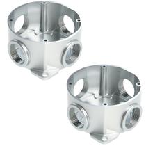 2 Condulet Múltiplo Redondo C/rosca Medida 1 Alum Sieg 2 Condulet Múltiplo Redondo C/rosca Medida 1 Alum Sieg