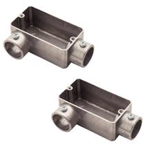 2 Condulete 1/2 Tipo Lr Alumínio S/rosca S/placa Sieg