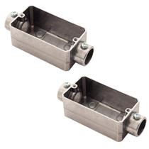 2 Condulete C 3/4 Alumínio S/rosca S/placa Sieg