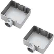 2 Condulete Duplo 1 Polegada Tipo E Sieg Alumínio Sem Rosca