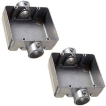 2 Condulete Duplo S/rosca Medida 3/4 Alumínio Tipo C Sieg