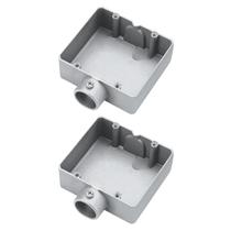 2 Condulete Duplo Tipo E S/rosca Medida 3/4 Em Alumínio Sieg 2 Condulete Duplo Tipo E S/rosca Medida 3/4 Em Alumínio Sieg