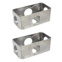 2 Condulete Múltiplo Modelo X Medida 1 1/2 em Alumínio Sieg 2 Condulete Múltiplo Modelo X Medida 1 1/2 em Alumínio Sieg