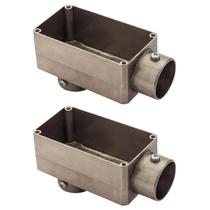 2 Condulete Tipo Lb Em Alumínio Sem Rosca Medida 2 1/2 Sieg Prateado 2 Condulete Tipo Lb Em Alumínio Sem Rosca Medida 2 1/2 Sieg Prateado