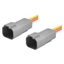 2 Conector Elétrico 4vias Faróis Auxiliares Neblina Scania Ntg