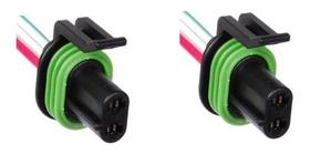 2-conector Plug Chicote Farol Milha Gm Vectra Astra Agile