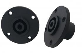 2 Conector plug speakon femea painel redondo 4 vias 2 Conector plug speakon femea painel redondo 4 vias
