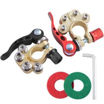 2 Conector Terminal De Bateria Com Engate Rápido Polo Trava