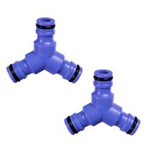 2 Conector Triplo Y em Plástico para Engate Rápido 1/2 pol uso em Mangueiras Palisad 2 Conector Triplo Y em Plástico para Engate Rápido 1/2 pol uso em Mangueiras Palisad