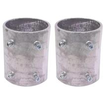 2 Conector Unidut Reto Sieg Medida 1 1/2 Em Alumínio