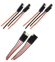 2 Conectores 2 Vias com Fio 4,0 mm e um 4 vias Fio de 1,5 mm 2 Conectores 2 Vias com Fio 4,0 mm e um 4 vias Fio de 1,5 mm