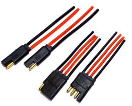 2 Conectores 2 Vias e 2 Conector 4 Vias com Fio 4,0 MM Plug
