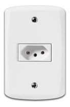 2 Conjunto 4x2 Com 1 Tomada 2p+t 10a- Tramontina Lux2 Branco