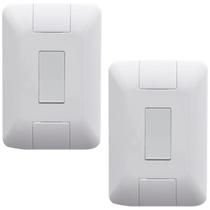 2 Conjunto Aria 4x2 1 Pulsador Campainha Vertical Tramontina