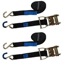 2 Conjunto de Amarração De Cargas 800Kg 3M 25Mm Gancho S 2 Conjunto de Amarração De Cargas 800Kg 3M 25Mm Gancho S