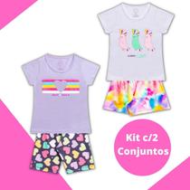 2 Conjuntos De Menina Verão, Roupa de Criança, Infantil