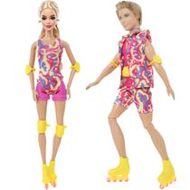2 Conjuntos Roupas Barbie & Ken O filme Patins Patinadores