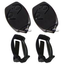 2 Controle 2 Canais 433mhz Remoto Motor Portão + 2 Presilha Clip de Fixação Rossi