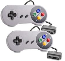 2 Controle Para Super Nintendo Joystick Snes Botão Colorido - TechBrasil