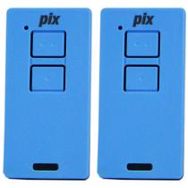 2 Controle Portão Alarme Cerca 2 Canais Tx Pix 433,92mhz Garen Ppa Zap Rcg Seg Azul