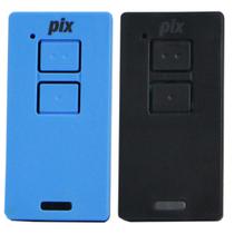 2 Controle Portão Alarme Cerca 2 Canais Tx Pix 433,92mhz Garen Ppa Zap Rcg Seg Azul Preto