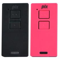 2 Controle Portão Alarme Cerca 2 Canais Tx Pix 433,92mhz Garen Ppa Zap Rcg Seg Preto Rosa