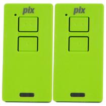 2 Controle Portão Alarme Cerca 2 Canais Tx Pix 433,92mhz Garen Ppa Zap Rcg Seg Verde