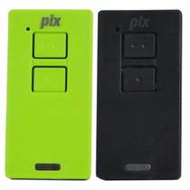 2 Controle Portão Alarme Cerca 2 Canais Tx Pix 433,92mhz Garen Ppa Zap Rcg Seg Verde Preto