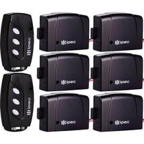 2 Controle Remoto Portão Eletrônico Alarme 3 Canais com Clip de Fixação + 6 Controle Tx Car Farol Luz Alta Carro Moto