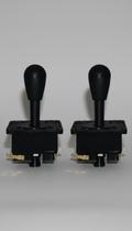 2 Controles Arcade Com Haste Metal e Micros Switch