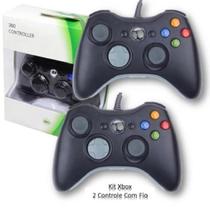 2 Controles Compatível Xbox-One Manete Com Fio Anti Queda