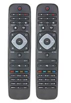 2 Controles Remoto Compatível com PHILIPS Smart Tv Modelos LCD LED 3D HD