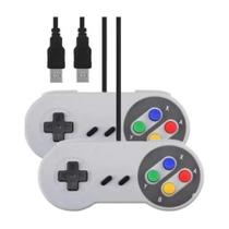 2 controles USB para Super , Joypad para jogos retrô - PONTO DO NERD