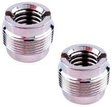 2 conversores adaptadores de metal p/ cachimbo de microfone
