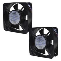 2 Coolers Para Painel 220vca Rolamento Esfera Metaltex