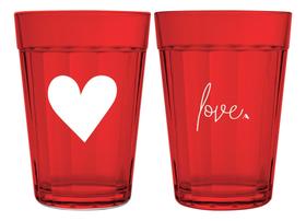 2 Copo Americano Love 190ml Licenciado Amor - allmix