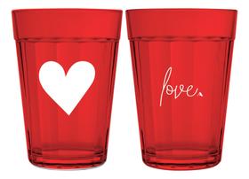 2 Copo Americano Love 190ml Licenciado Amor 2 Copo Americano Love 190ml Licenciado Amor