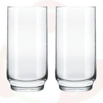 2 Copo de Vidro Lights 410ML Transparente Long Drink Suco 2 Copo de Vidro Lights 410ML Transparente Long Drink Suco